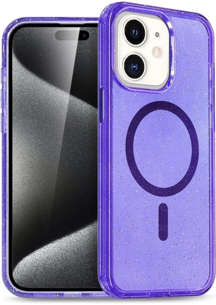 Apple iPhone 12 Star Magsafe Kapak - Mor - MRS2623-2662