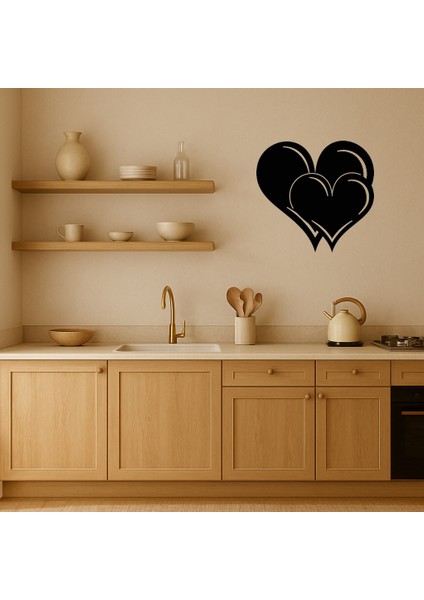Romantik Kalpler Temalı Dekoratif Tablo - MRS6764-3056 fiyatları
