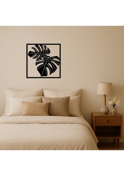 Monstera Desenli Dekoratif Iç Mekan Tablosu - 19665-1856