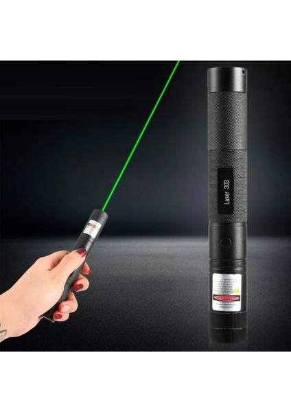 Yüksek Güçlü Şarjlı Yeşil Lazer Pointer, Profesyonel Kullanım, Kilitli ve Taşınabilir fiyatları