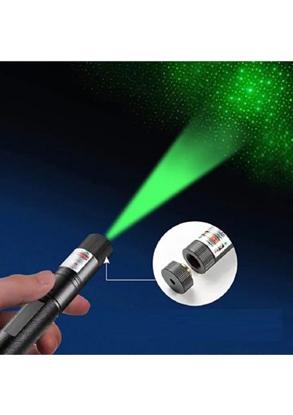 Yüksek Güçlü Şarjlı Yeşil Lazer Pointer, Profesyonel Kullanım, Kilitli ve Taşınabilir modelleri