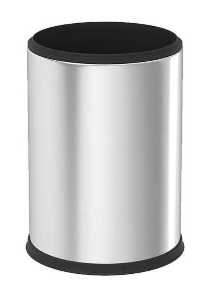 8 Lt Paslanmaz Çelik Açık Çöp Kovası, Dayanıklı ve Şık Tasarım