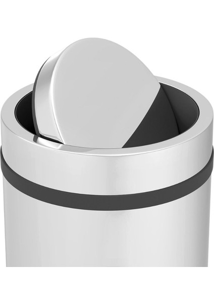 8 Litre Pratik Kapaklı Çöp Kovası, Şık ve Kullanışlı Gri Renkli Ürün fiyatları