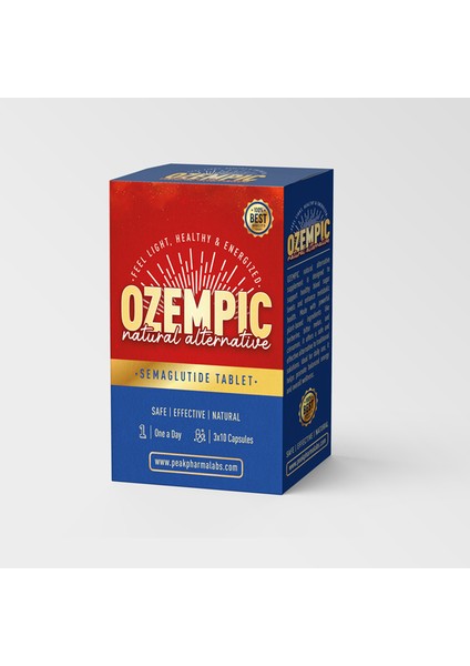 Ozempıc Natural Berberine+Zinc+Green Tea+Bitter Melon Appetite Control 30 Caps