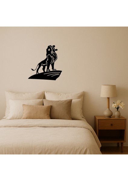 Aslan Kral Simba Dekoratif Mdf Tablo - MRS9688-2638