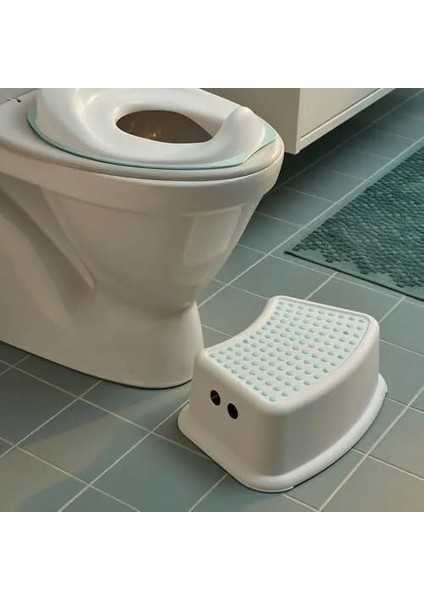 Försıktıg Çocuk Basamağı, Beyaz-Turkuaz, 37X13 cm fiyatları