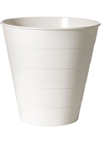 Beyaz 10 Litre Plastik Çöp Kovası, 28 Cm, Pratik ve Şık Tasarım