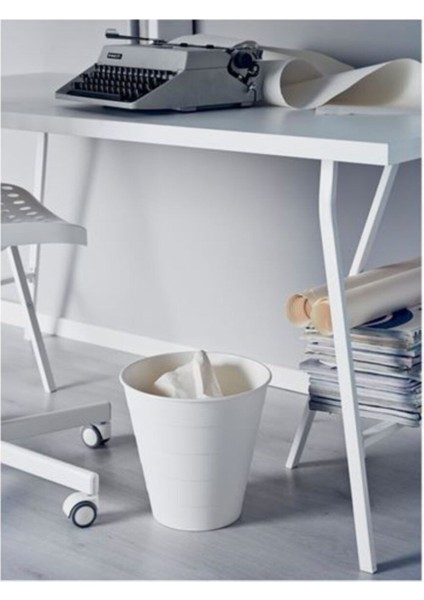 Beyaz 10 Litre Plastik Çöp Kovası, 28 Cm, Pratik ve Şık Tasarım fiyatları