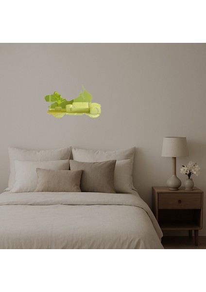 Minimalist Motosiklet Dekoratif Altın Aynalı Tablo - MRS6117-3135 fiyatları