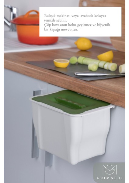 Askılı Haki Çöp Kutusu, Pratik ve Şık Temizlik Çözümü fırsatları