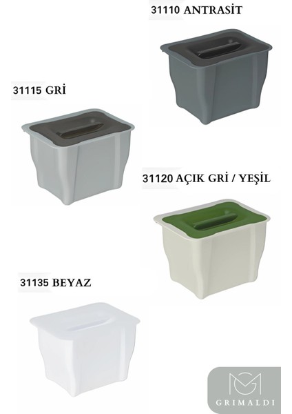 Askılı Haki Çöp Kutusu, Pratik ve Şık Temizlik Çözümü