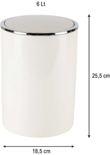 Şık 6 Lt Bej Çöp Kovası, Modern ve Kullanışlı Tasarım fiyatları