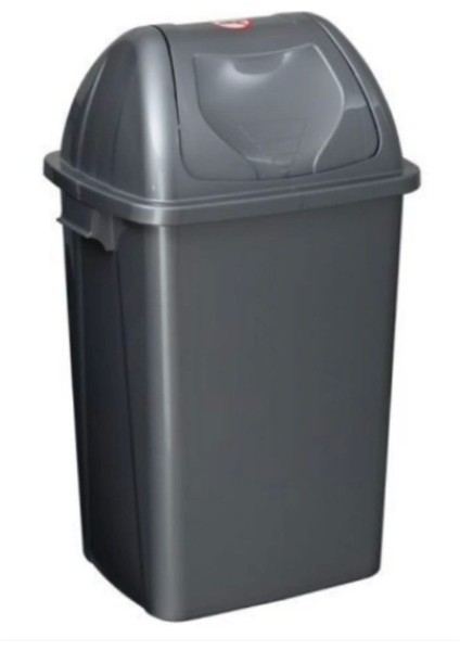 50 Lt Akıllı Çöp Kovası, Gri, Pratik ve Şık Tasarım