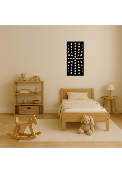 Soyut Çiçek Desenli Mdf Dekoratif Tablo - MRS9581-5790 modelleri