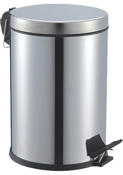 16 Lt Pedallı Gri Çöp Kovası, Dayanıklı ve Pratik Depolama Çözümü