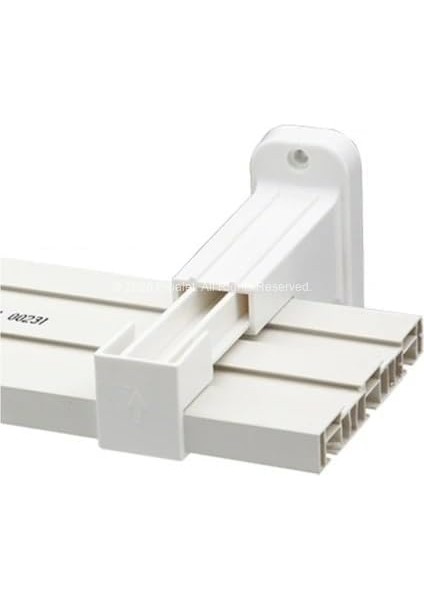 Perde Rayı Korniş L Ayak Montaj Aparatı, Duvara Uyumlu, Ayarlanabilir, 2 ve 3 Raylı Kornişler Için, Sert Plastik Malzeme, Pratik Montaj (4 Adet) fiyatları