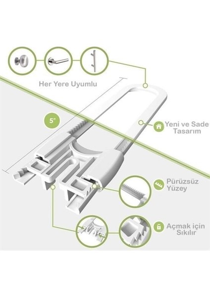 Omb Store Bebek Çocuk Çekmece ve Dolap Koruma Raylı Güvenlik Sistemi Emniyet Kilidi indirimleri