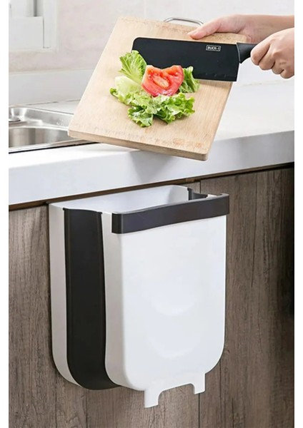 Pratik Katlanabilir Mutfak Çöp Torbası Tutucu, Organizer ve Sticker Hediyeli fırsatları