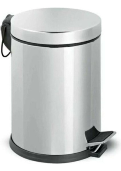 Paslanmaz Çelik Pedallı Mutfak Çöp Kutusu 3l Bej Renk
