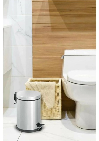 Paslanmaz Çelik Pedallı Mutfak Çöp Kutusu 3l Bej Renk modelleri