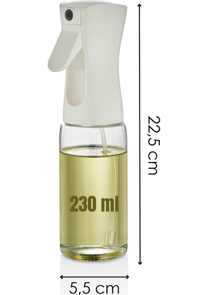 Cam Yağ Püskürtücü, Izgara ve Fritöz Için, Beyaz