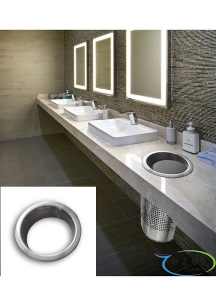 Pratik ve Şık Tezgah Üstü Çöp Atma Çerçevesi, Düzen Sağlar.