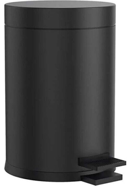 3l Siyah Pedallı Çöp Kutusu, Dayanıklı ve Şık Tasarım, Kargo Bedava