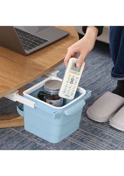 Pratik Mini Masa Çöp Kovası, Tezgah Altı Geri Çekilebilir, Yapışkanlı, Görünmez indirimleri