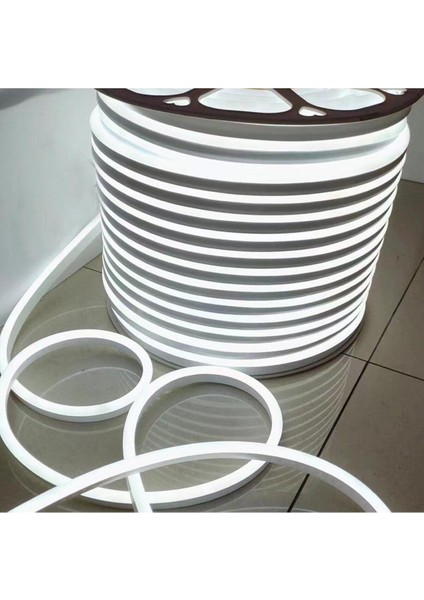 Esnek Neon LED Şerit, 220V, Beyaz, Tak Çalıştır, 6X12 mm Hortum, Aydınlatma indirimleri