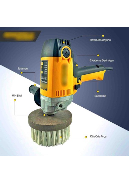 900 Watt Devir Ayarlı Zımpara Parlatma Koltuk Yıkama ve Polisaj Makinası Polisaj modelleri