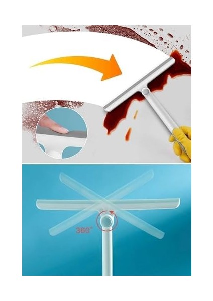 360 Derece Oynar Başlıklı Silikon Çekçek, Cam Silme Aparatı: Etkili Temizlik Için Esnek Tasarım fiyatları