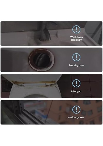 Çok Amaçlı Ince Temizlik Fırçası - Banyo, Mutfak, Duvar, Kapı ve Pencere Derz Arası Derin Temizlik 4 Adet modelleri