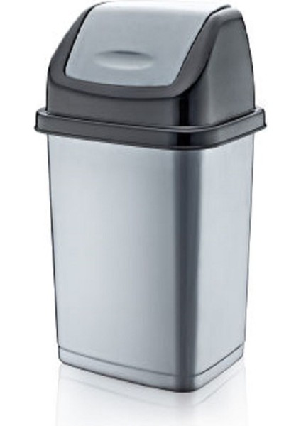 Oynar Kapaklı, 30CM Gri Çöp Kovası, Şık ve Kullanışlı Tasarım