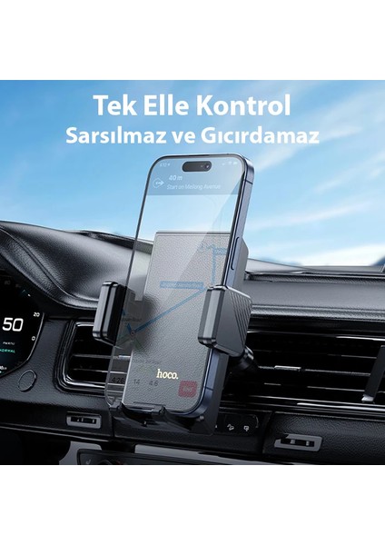 Hoco H48 Klima Havalandırma Bölmesi Araç Içi Telefon TUTUCU-(1903) - MRS6597-7664 modelleri