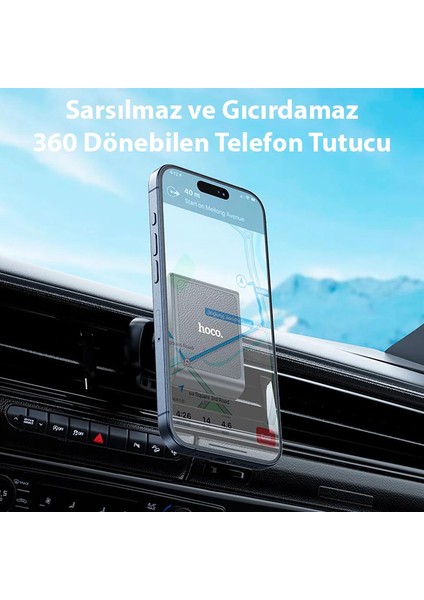 Hoco H46 Klima Havalandırma Bölmesi Magsafe Manyetik Araç Içi Telefon Tutucu-(1 - MRS9409-1198 modelleri
