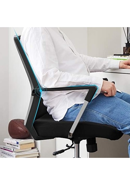 OPN83B Ofis Koltuğu, File Sırtlıklı Yönetici Döner Sandalyesi, Döner Koltuk, Yüksekliği Ayarlanabilir Rocker Fonksiyonu Siyah, OBN83B fiyatları