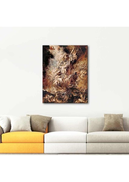 Peter Paul Rubens Asi Meleklerin Düşüşü Hıqu Kanvas Tablo (46 x 60 Cm)
