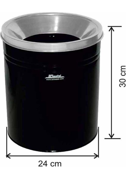 13 Litre Boyalı Paslanmaz Kapaklı Çöp Kovası Yeşil fiyatları