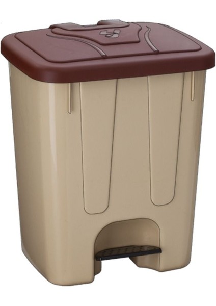 40 Litre Köşeli Pedallı Çöp Kutusu, Şık ve Kullanışlı Tasarım