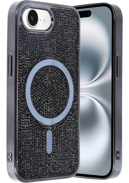 Apple iPhone 16E Helen Magsafe Kapak - Siyah - MRS6311-1814 modelleri