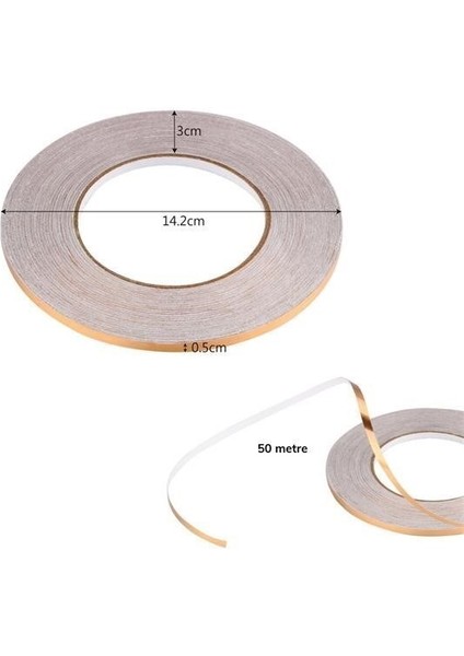 Omb Store 50 Metre Fayans Arası Şerit Dekoratif Yapışkan Renkli Dekor Su Geçirmez Sızdırmaz Altın Bant fiyatları