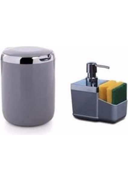 Gri 2 Parça Mutfak Seti, Şık ve Modern Tasarım, Dayanıklı Malzeme