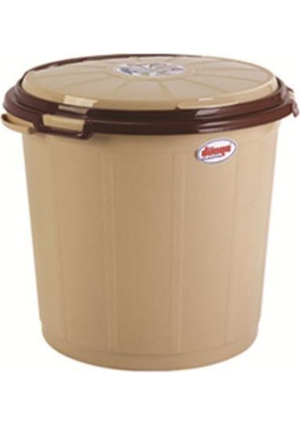 25LT Renkli Yuvarlak Çöp Kovası, Pratik ve Şık Ev Temizlik Ürünü