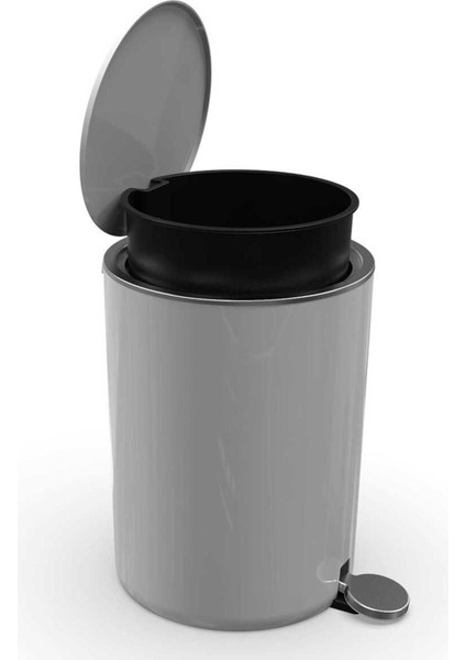Gri 5 Lt Pedallı Çöp Kovası, Pratik ve Şık Tasarım fiyatları