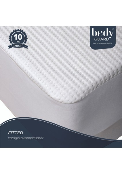 Ultra Soft Sessiz Sıvı Geçirmez Yatak Koruyucu Alez Beyaz indirimleri