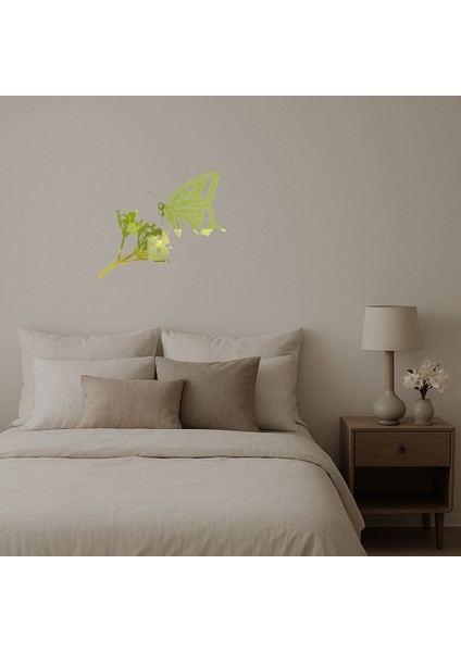 Modern Kelebek Figürlü Dekoratif Altın Aynalı Tablolar - MRS2994-7196 fiyatları