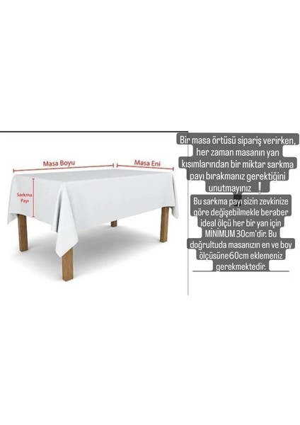 Fırfırlı Naturel Vintage Keten Masa Örtüsü, Şık ve Çeyizlik Soft Kumaş.