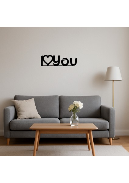 I Love You Kalpli Dekoratif Iç Mekan Tablosu - MRS6616-8663 fırsatları