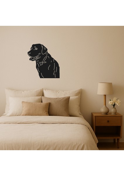 Sevimli Köpek Yüzü Mdf Duvar Sanatı - MRS7189-2980