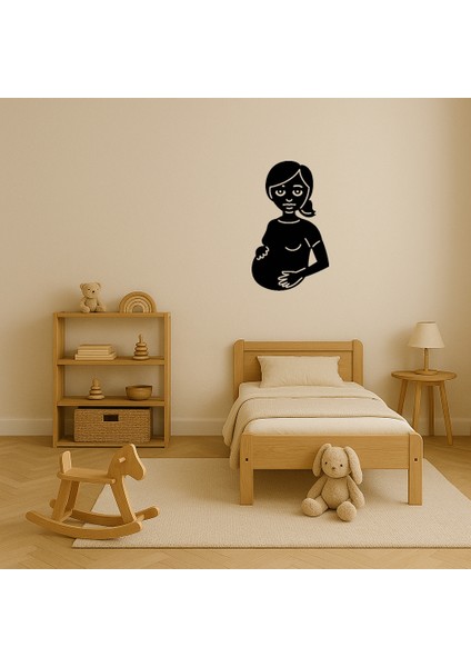 Mdf Hamile Kadın Emoji Dekoratif Tablo - MRS9699-2170 modelleri